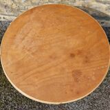 1970s round rattan coffee table