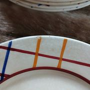 10 antique flat plates from Gien
