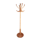 Rattan coat rack