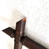 Miroir ancien bois façon bambou - 109x57cm