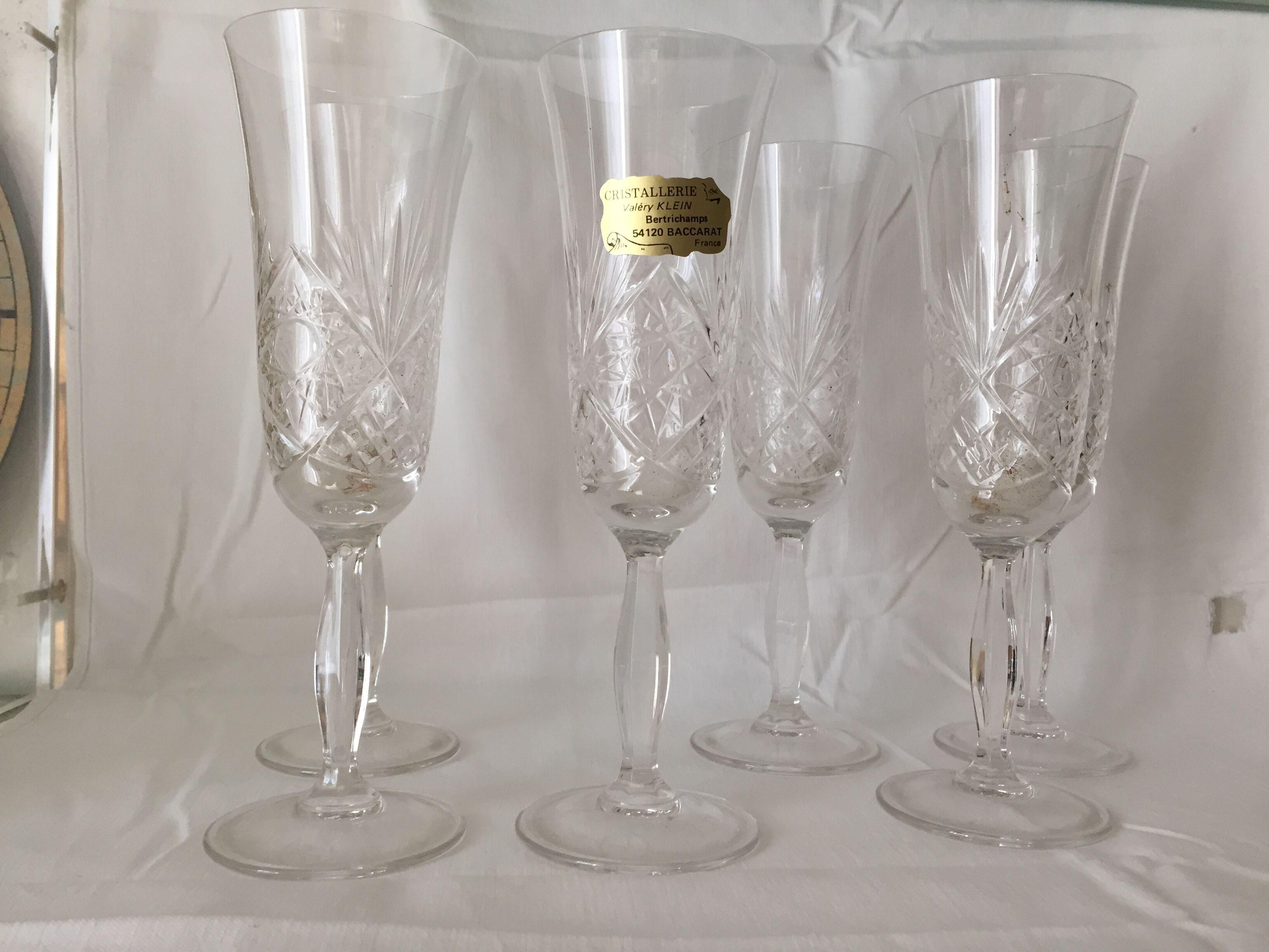 Flûtes en cristal