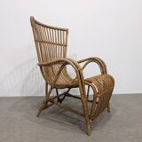 1970s rattan armchair