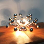 Lampe de table atomique allemande de l'âge spatial du milieu du siècle de Cosack
