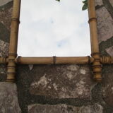 Old mirror bamboo frame