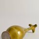 Chinoiserie Ochre Yellow Dragon Vase by Lambeth Doulton Faience, England 1880s