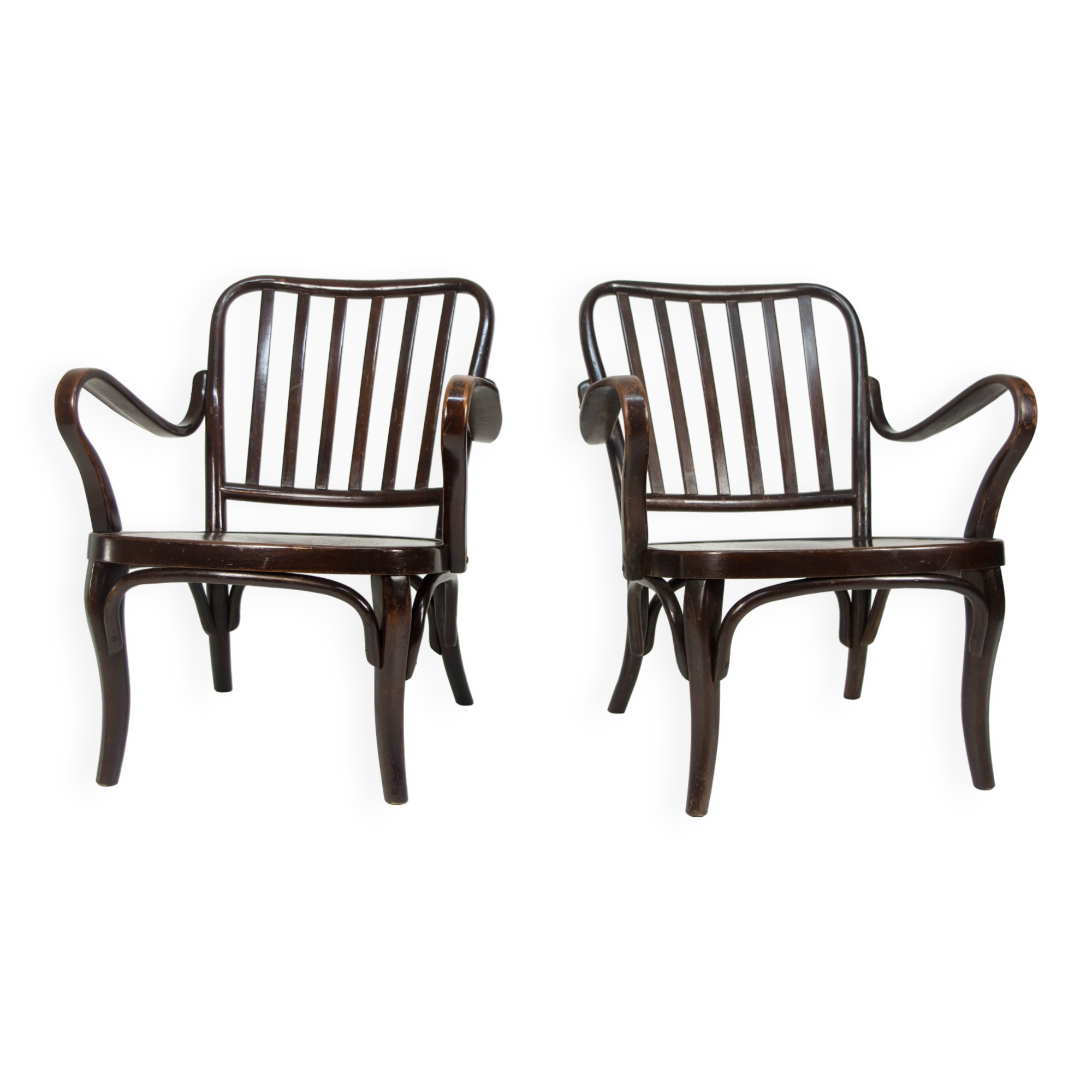 Paire de fauteuils n°752 par Josef Frank pour Thonet, 1930