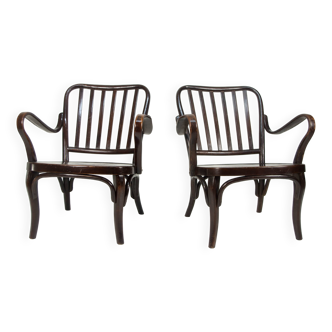Pair of Armchairs No. 752 by Josef Frank for Thonet, 1930s