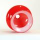Mid-century red opaline glass ceiling light shade by OPP Jihlava, Czechoslovakia, 1960s