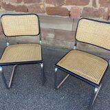 Paire de chaises Cesca B32 de Marcel Breuer Cesca B32 italie 1980