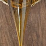 Catalan bottle in amber glass and wicker