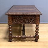 Oak desk, Neo-Gothic style – Late 19th century