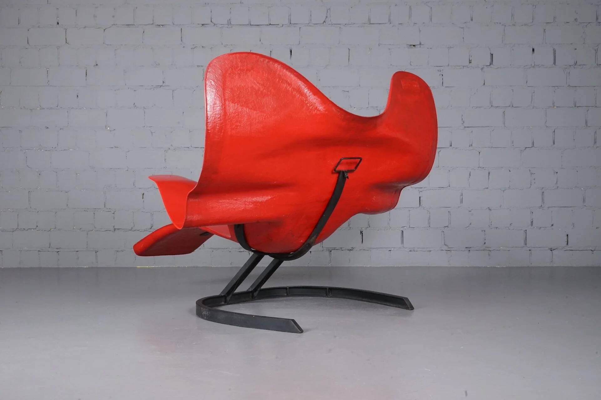 Red Elephant Chair by Bernard Rancillac