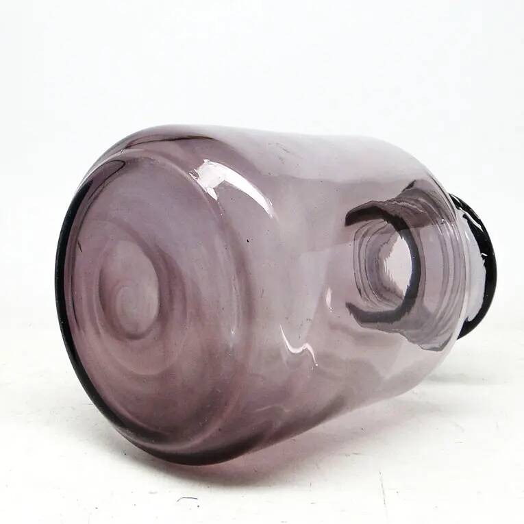 Postmodern vase, glass, designed by S. Sadowski, Poland, 1970s