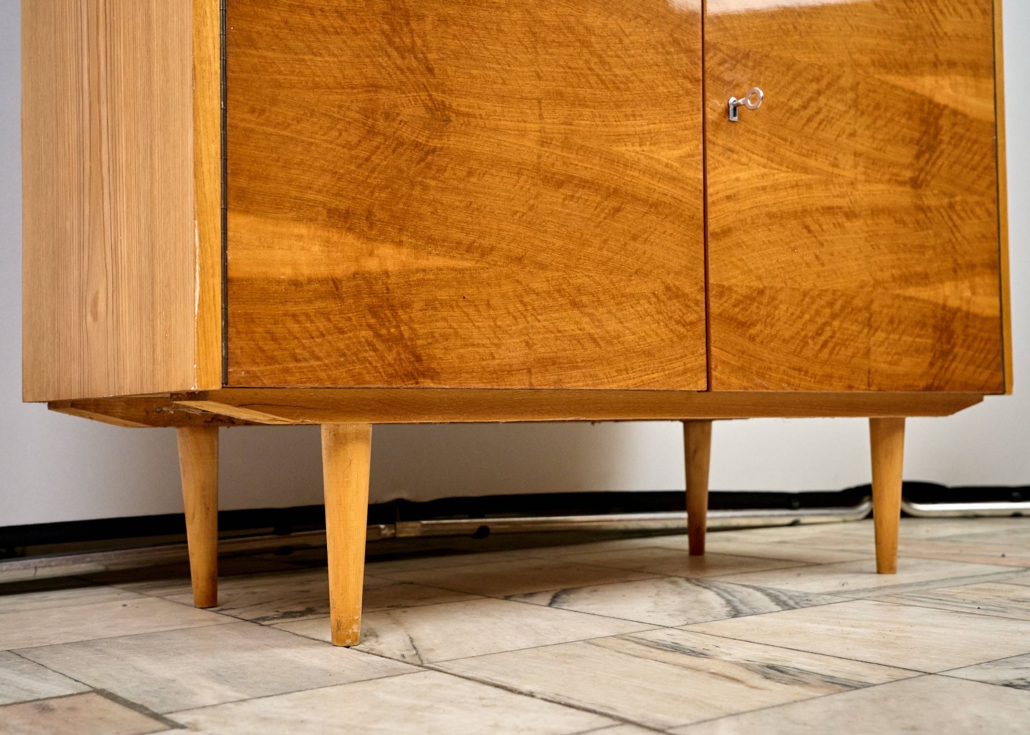 Vintage Wooden Bookcase, 1960s, Czechoslovakia