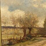 Oil on panel François-Edouard Bournichon Basse-Goulaine late 19th century