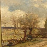 Oil on panel François-Edouard Bournichon Basse-Goulaine late 19th century