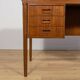 Mid-Century Freestanding Teak Desk, Denmark, 1960s