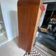 Pair of rounded mirrored wardrobes