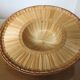 Colonial hat in bamboo and braided rattan, wall decoration