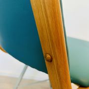 Vintage Turquoise Dining Chair by TON, from Czechoslovakia 1960’s