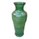 Ancien vase verre moulé vert décor grappe raisin vintage