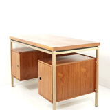 Teak and metal desk 50s