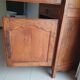 Standing man, solid oak wardrobe