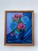 Tableau peinture bouquet de fleurs huile sur toile 
