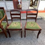 5-room living room from the 19th century Restoration period in mahogany