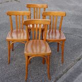 Set of 4 Baumann bistro chairs