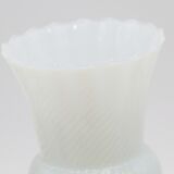 White opaline vase