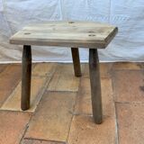 Vintage cowhide tabouret