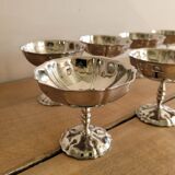 Vintage stainless steel flower bowls