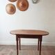 vintage oval dining table made of solid wood