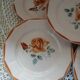 6 old Digoin and Sarreguemines dinner plates