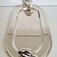 Silver-plated serving dish for foie gras.