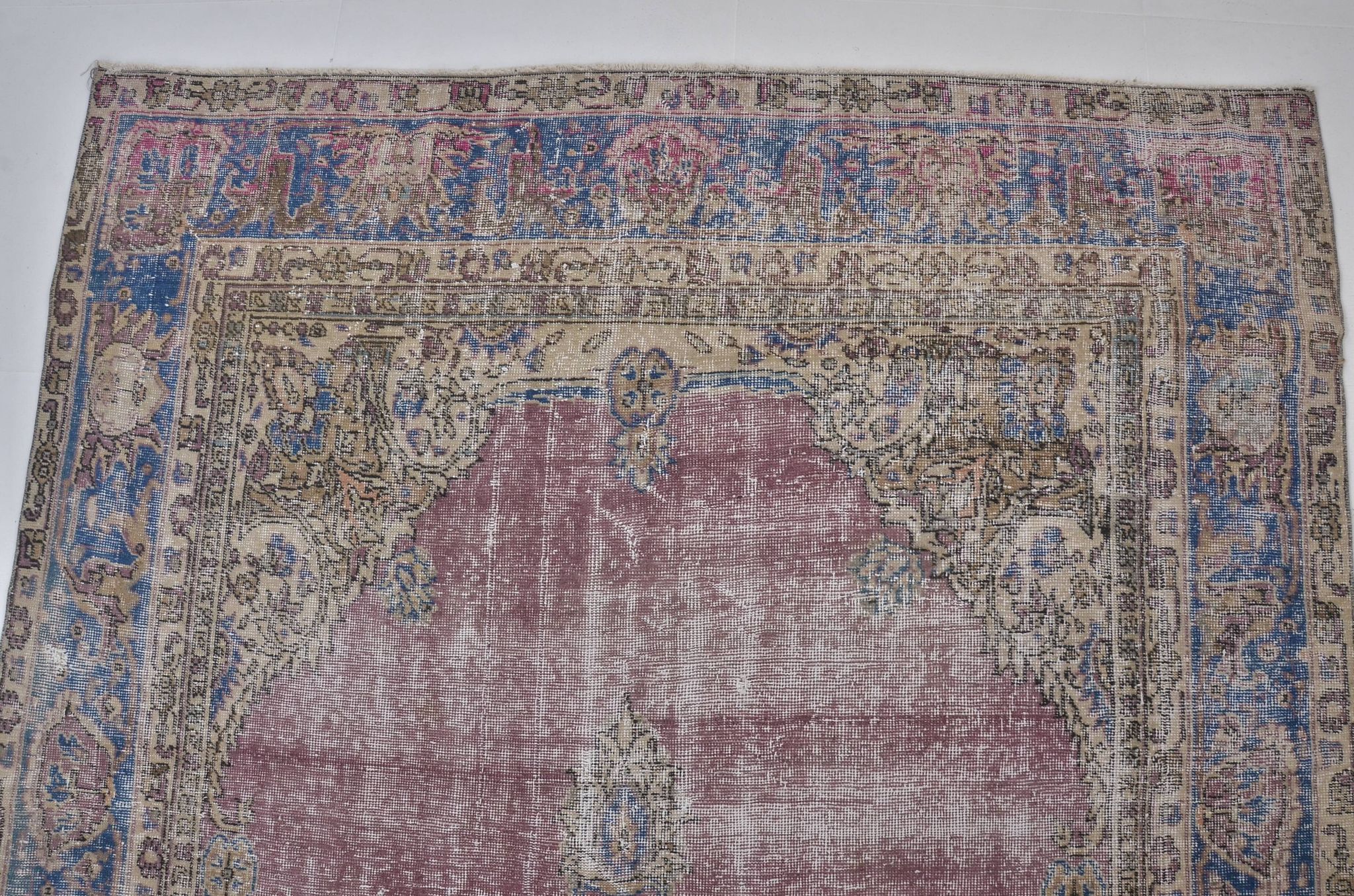 Tapis de salon Oushak noué à la main sku 1483