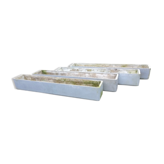 Lot de jardinières par Eternit 1950