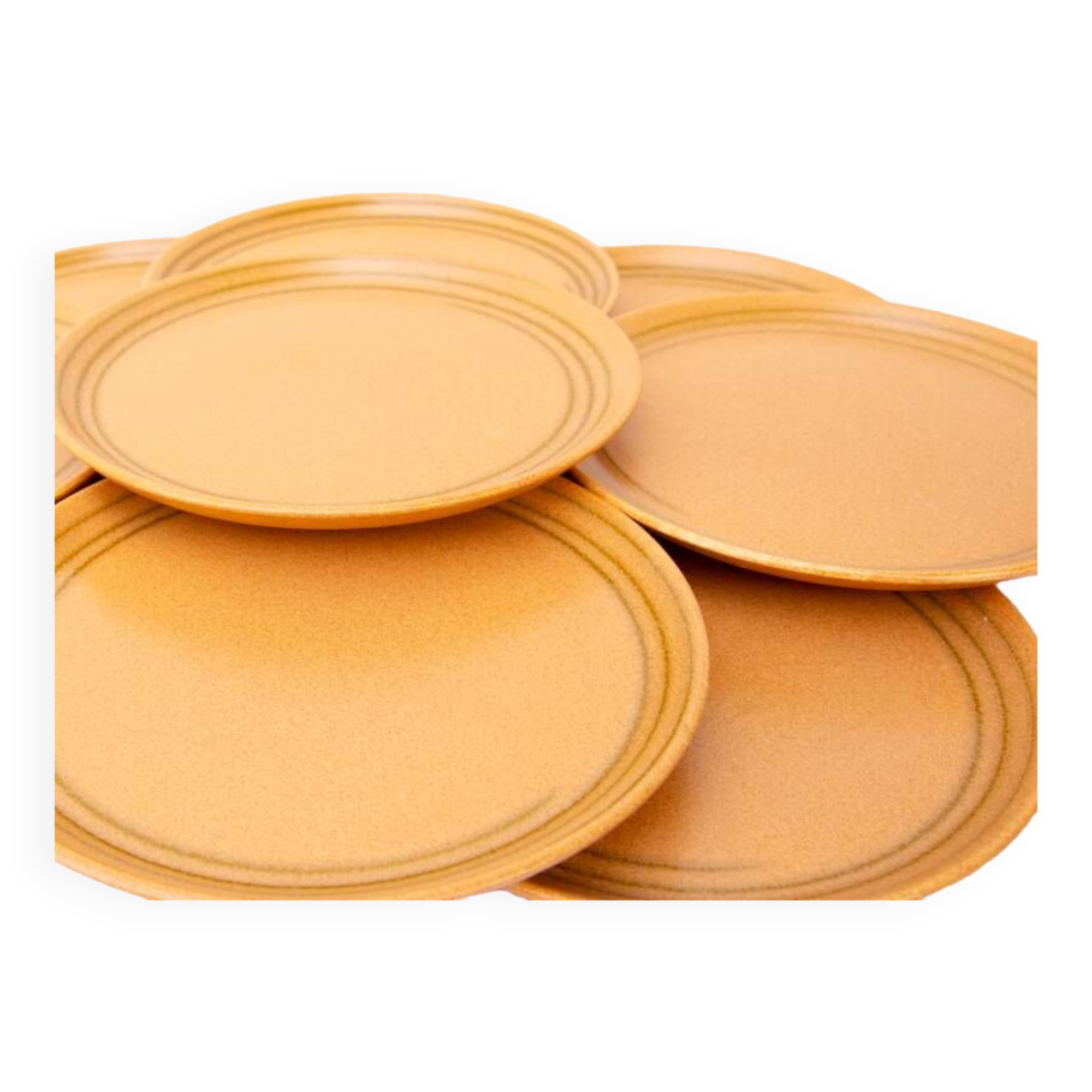 11 Sarreguemines sandstone flat plates Lorraine art workshop