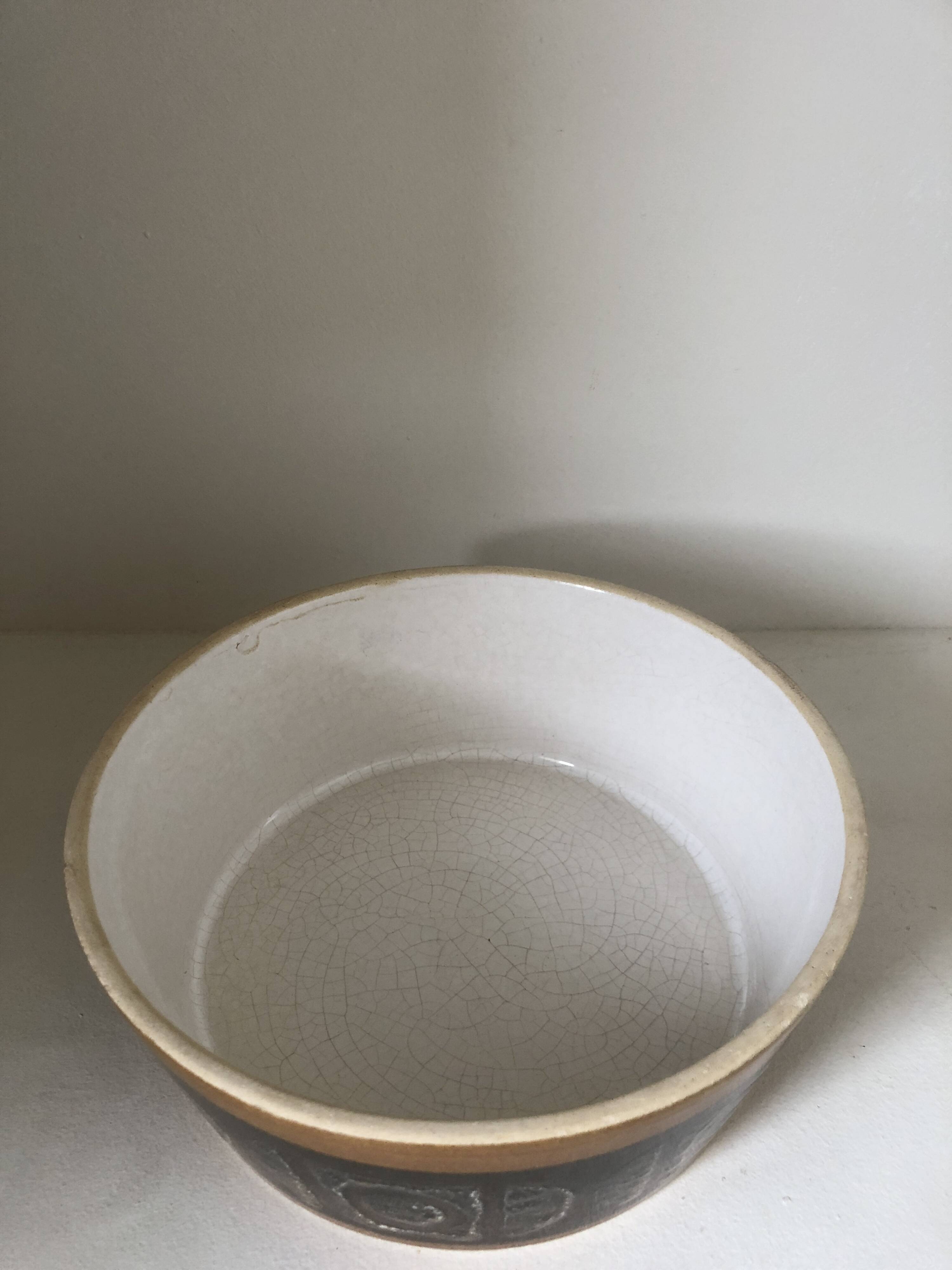 Vintage ceramic salad bowl