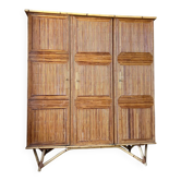 Audoux Minet rattan wardrobe