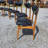 6 Scandinavian chairs from the 60s