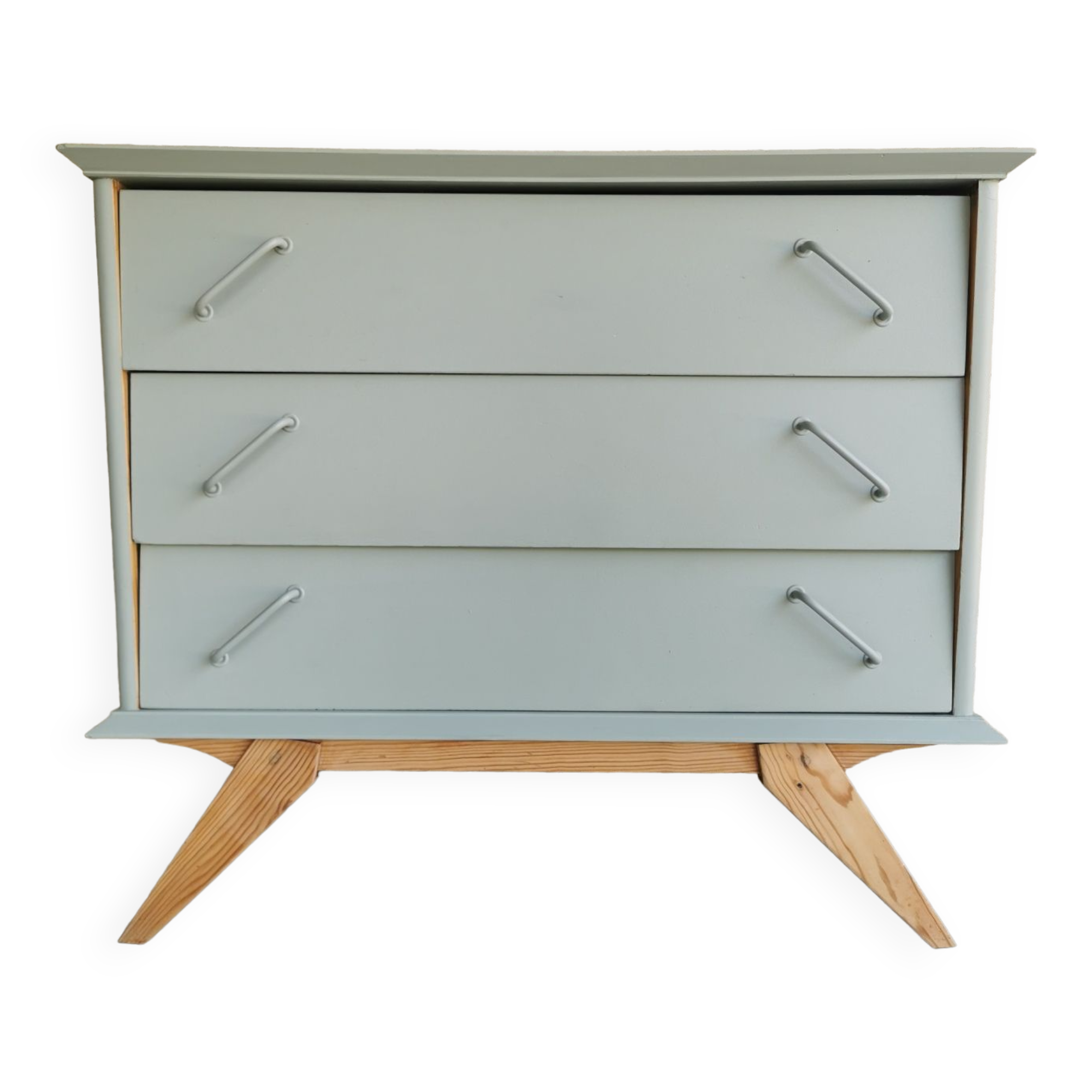 Vintage chest of drawers compass feet