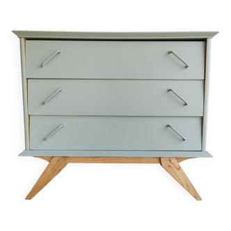 Vintage chest of drawers compass feet