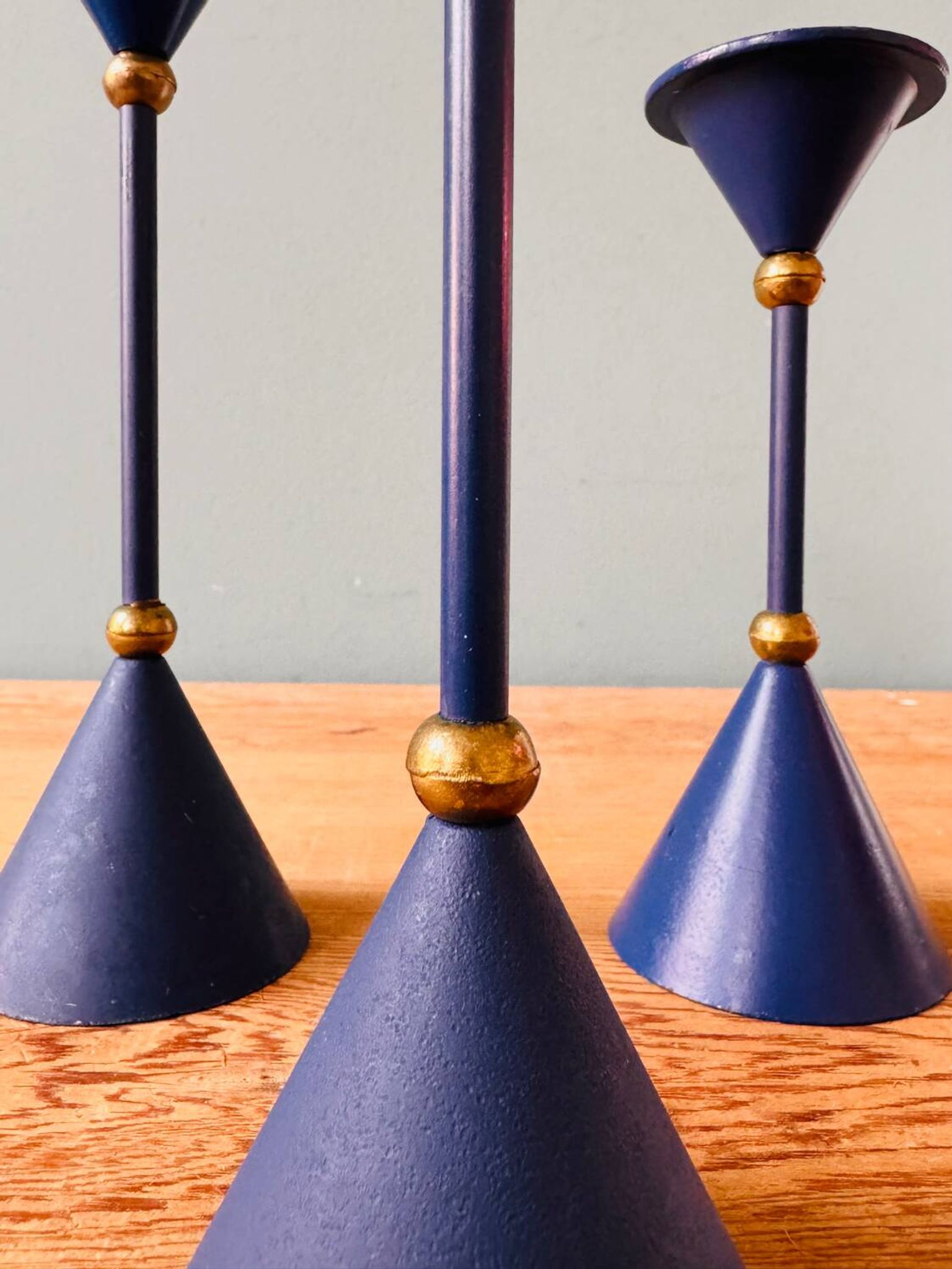 3 candle holders / chandeliers Memphis postmodern