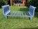 Napoleon III cast iron daybed on wheels