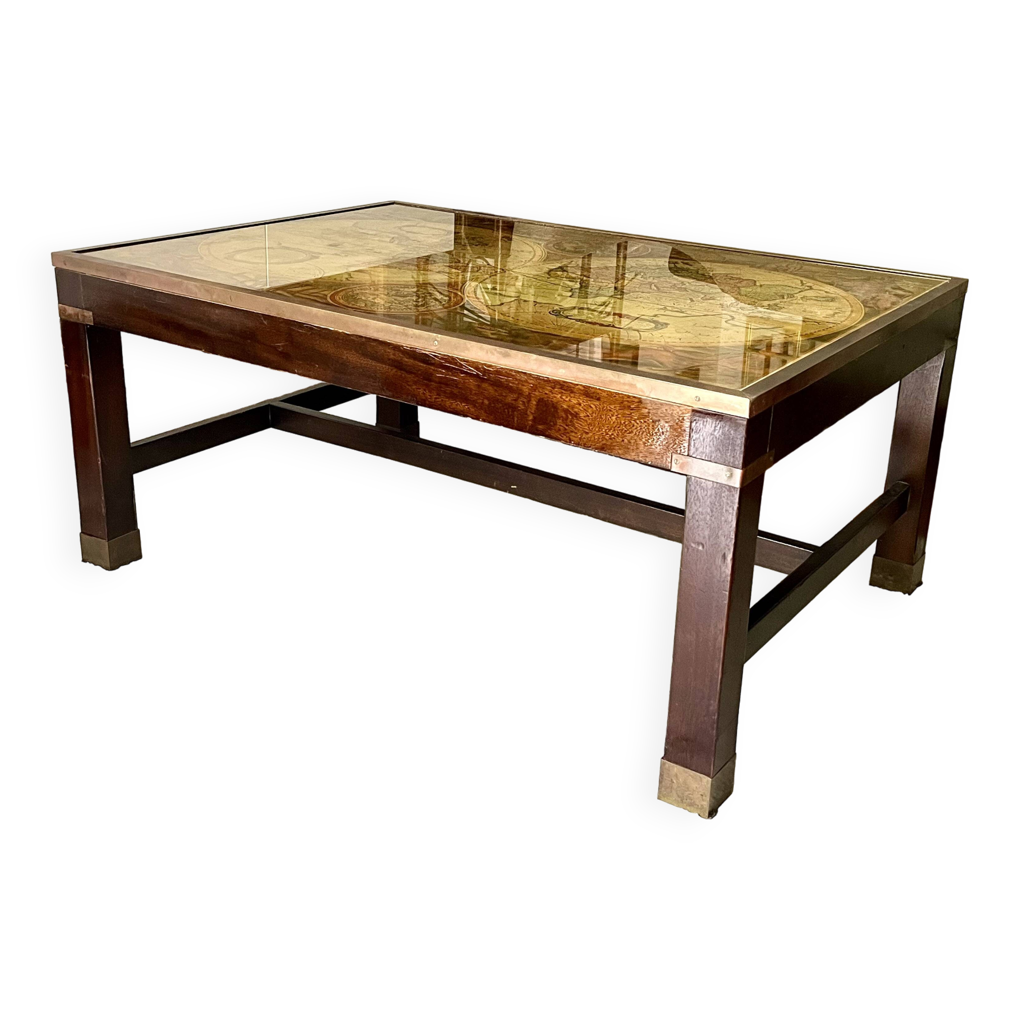 World Map Table - Vintage Map