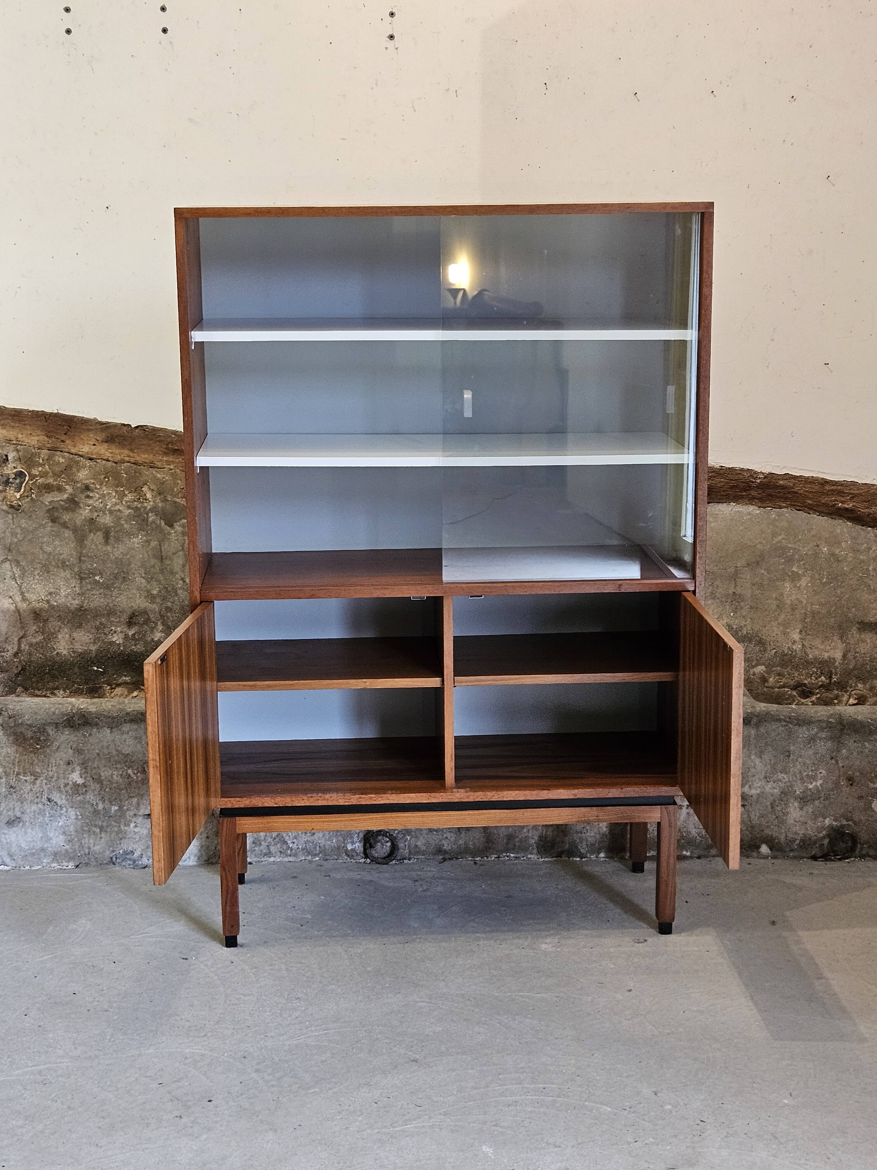 Small MDK display case / teak veneer bookcase 1960 Scandinavian design