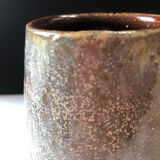 Salted stoneware cup by Marcel Aubry