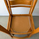 Série de 5 chaises design en orme massif vintage des années 80